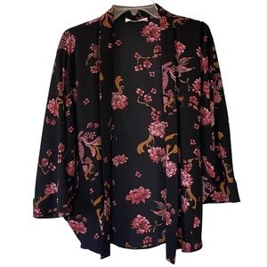 Sofie Schnoor Kimono Koy Fish Floral Jacket Sz Medium